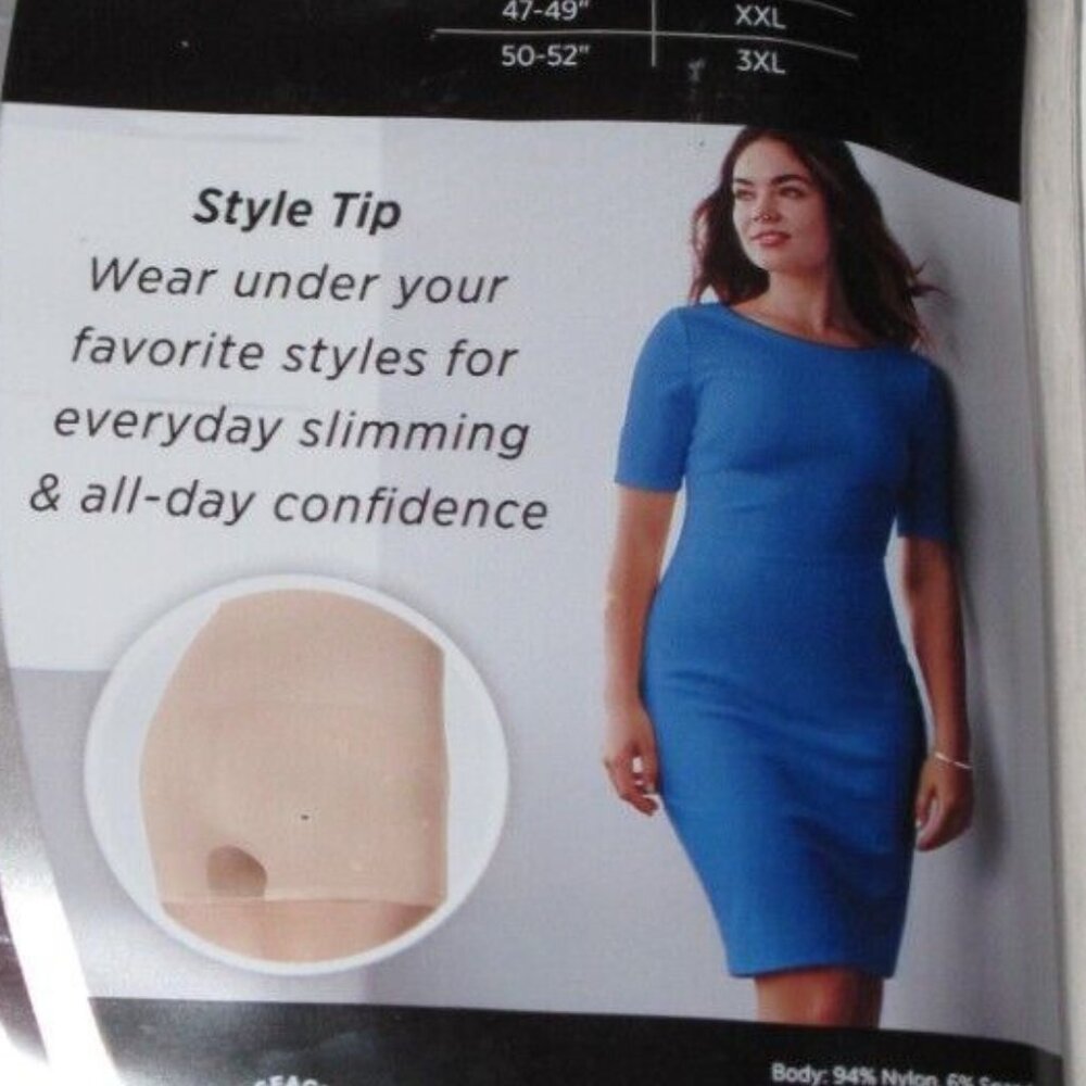 2 Packs of Jockey Essentials Seamfree High-Waist Thigh&Slimmer Shorts Beige XXL - Picture 4 of 8